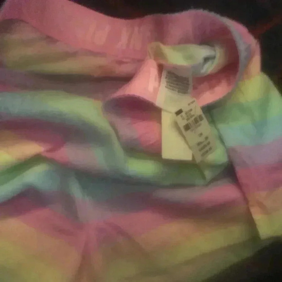 COPY - NWT VS Pink Rainbow Stripe Flannel Boxer S… - Picture 3 of 3